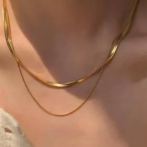 2pcs/set Minimalist Chain Necklace